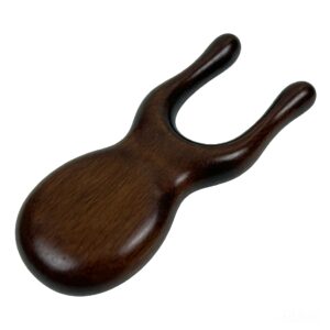 Handmade Wooden U-Shaped Facial Massage Tool | Ergonomic Face Lift & Eye Roller for Skincare