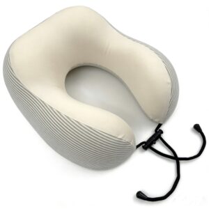 Custom Logo U-Shaped Travel Pillow - Embroidered Memory Foam Neck Cushion for Corporate Gifting