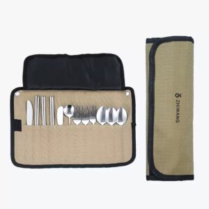 Branded Foldable Cutlery Roll Bag – Customizable Corporate Employee Travel Gift