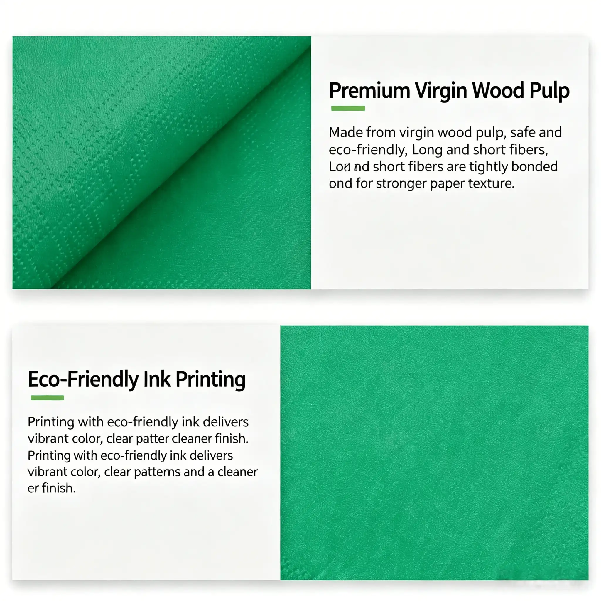 premium virgin wood pulp paper napkins eco friendly ink custom printed restaurant napkins bulk wholesale