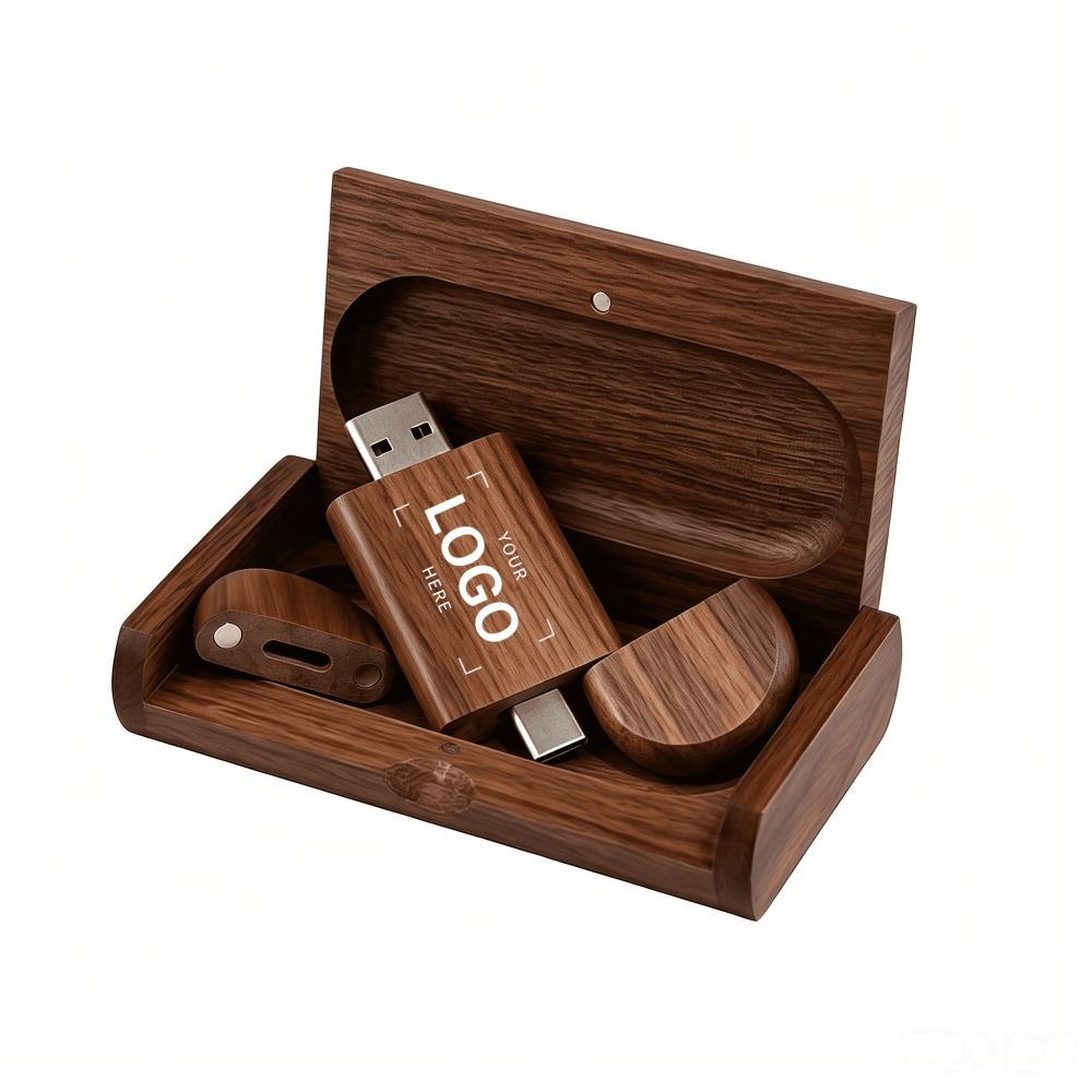 Wooden USB Flash Drive Set